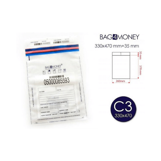 Plic Securizat Transparent C3 330x470 mm