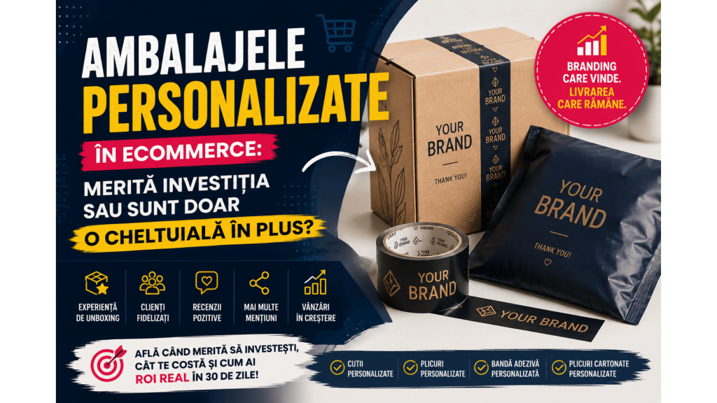 Ambalajele personalizate în eCommerce: merită investiția sau sunt doar o cheltuială în plus?
