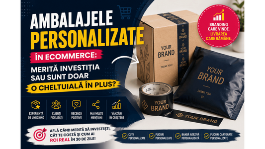 Ambalajele personalizate în eCommerce: merită investiția sau sunt doar o cheltuială în plus?