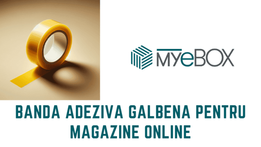 Banda adeziva galbena pentru magazine