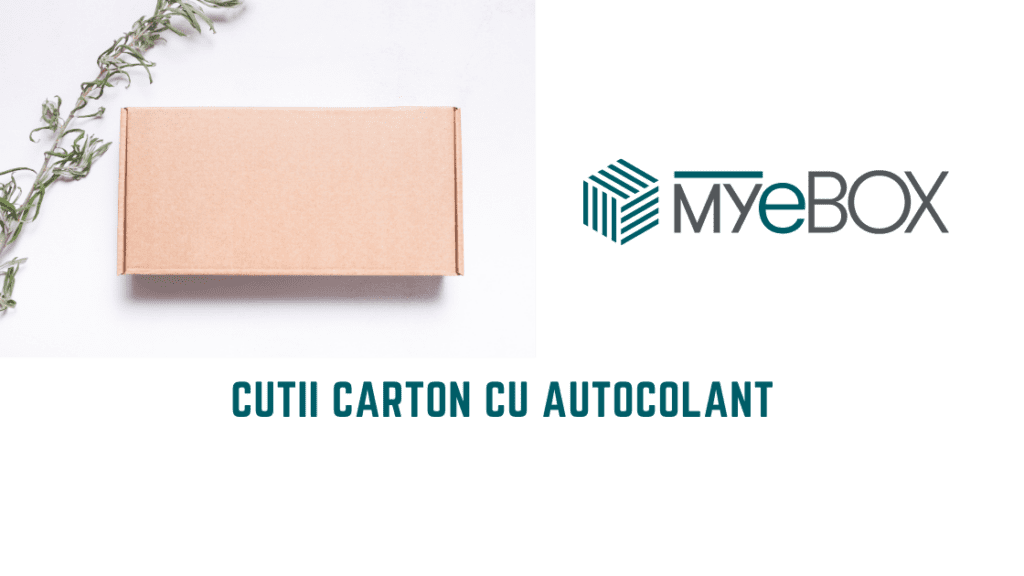Cutii Carton cu Autocolant