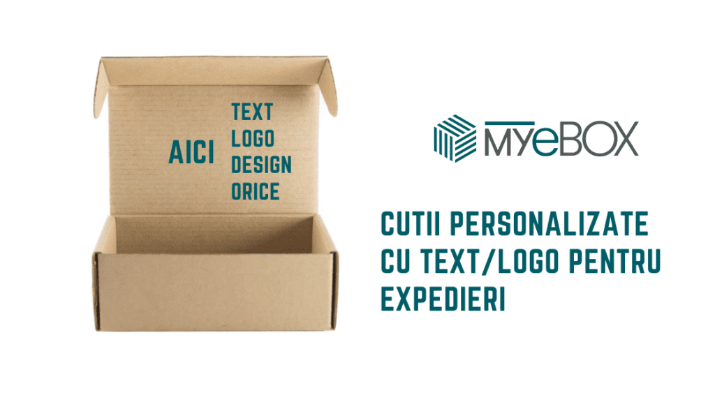 Cutii Personalizate cu Text/Logo pentru Expedieri