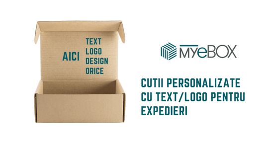 Cutii Personalizate cu Text/Logo pentru Expedieri