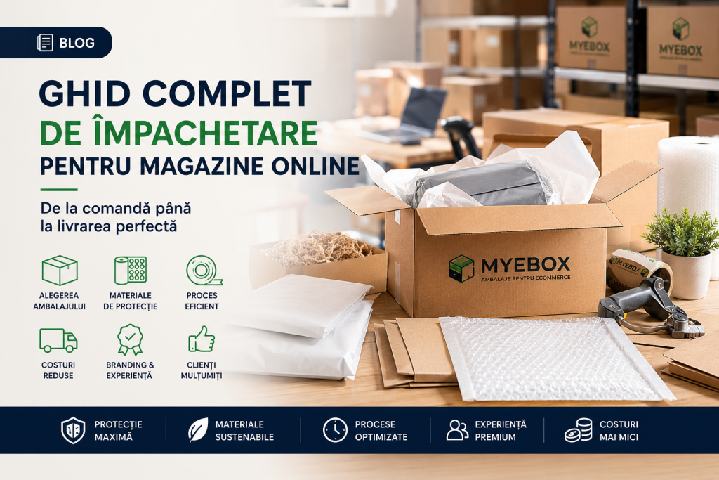 Ghid complet de împachetare pentru magazine online: de la comandă până la livrarea perfectă