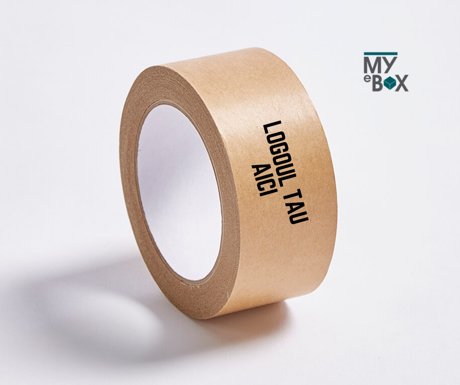 Banda Adeziva Personalizata din Hartie Kraft