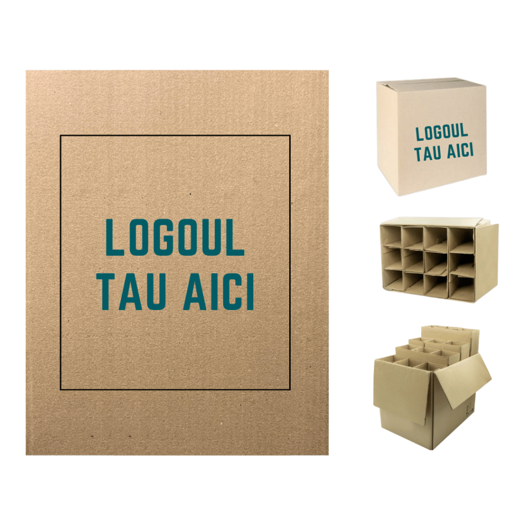 Cutie Personalizata 12 sticle de Vin cu separatoare incluse