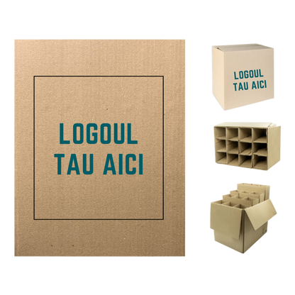 Cutie Personalizata 12 sticle de Vin cu separatoare incluse