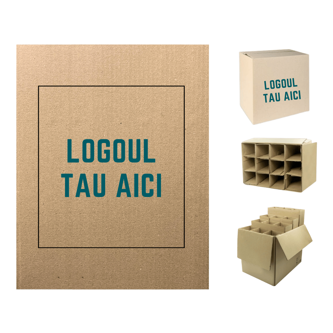 Cutie Personalizata 12 sticle de Vin cu separatoare incluse