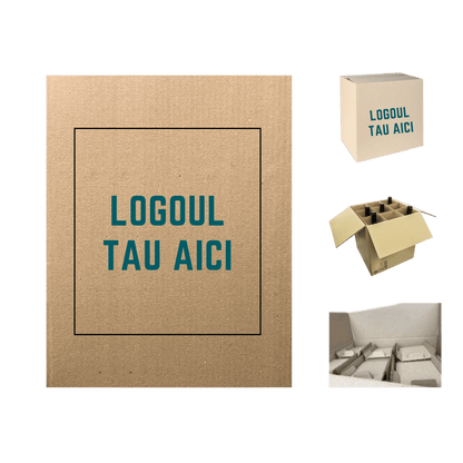 Cutie Personalizata 9 sticle de Vin cu Separatoare Incluse