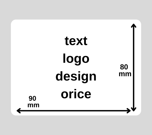 Etichete personalizate autoadezive 90x80mm
