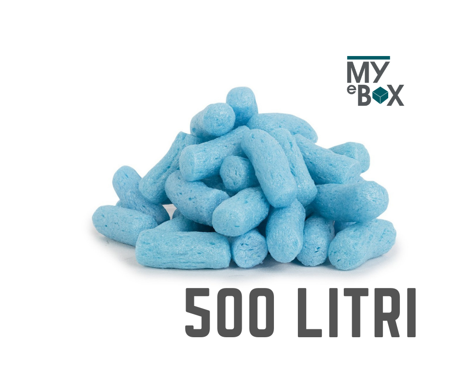Fulgi Biodegradabili Albastri, 500 litri