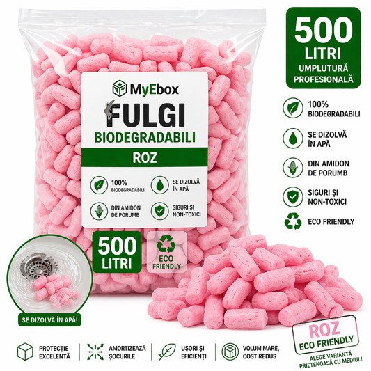 Fulgi Biodegradabili Roz 500 litri