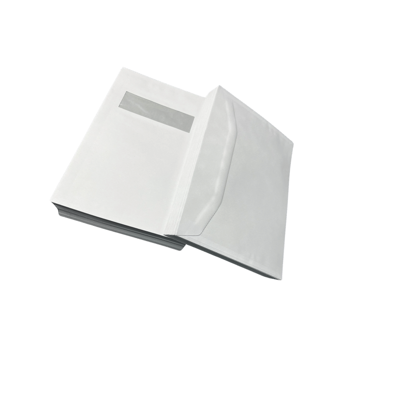 Plic Buzunar cu fereastra C5 Alb 162X229 mm gumat, set 25 buc 2